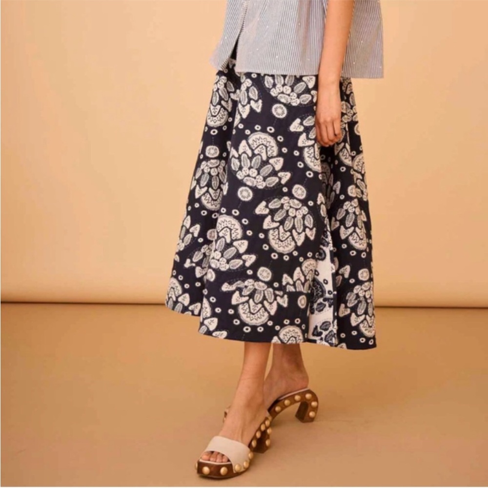 Hunter Bell Lara Skirt - Midnight Jacquard size L